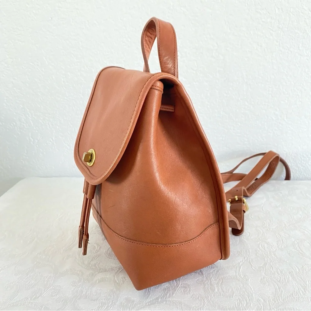 Vintage coach Brown Leather Backpack